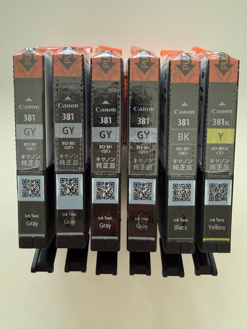 Canon純正インク 未開封6本 期限2027 BCI-380XL大容量3本