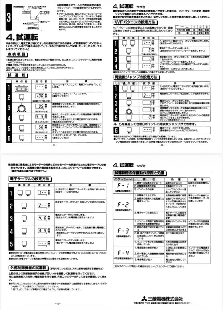 ファン用インバーター 三菱電機 FS-700B FS700B