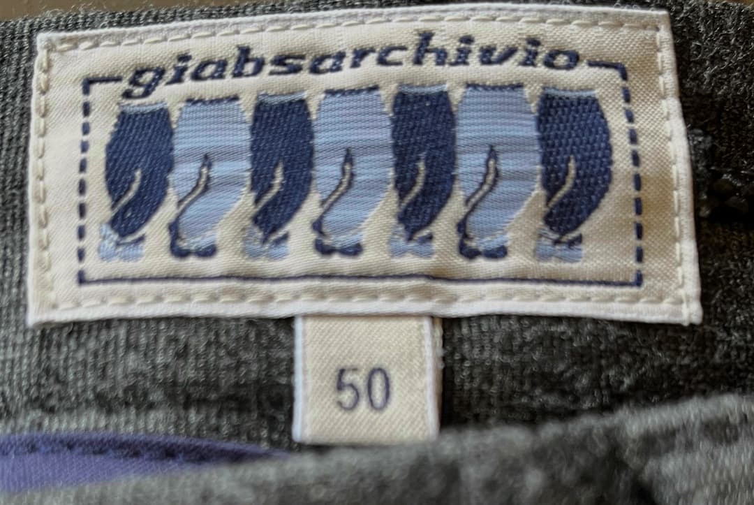 ジャブスアルキビオ giab's ARCHIVIO リブ パンツ 50 グレー