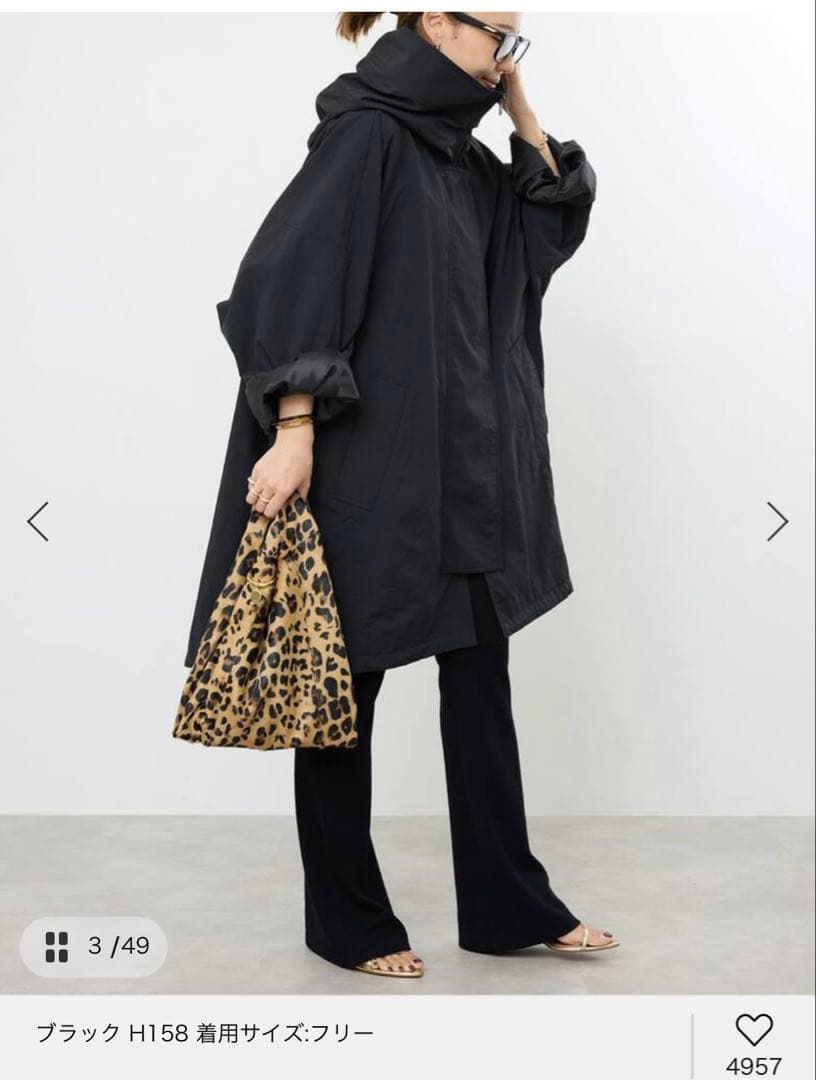 LIBERADD/リベラド　ZIP LONG ブルゾン　ブラック