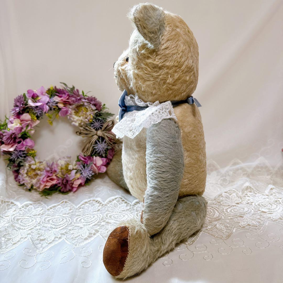 チャーリー 様　❤️ブルー×ホワイトのアンティークベア❤️テディベア