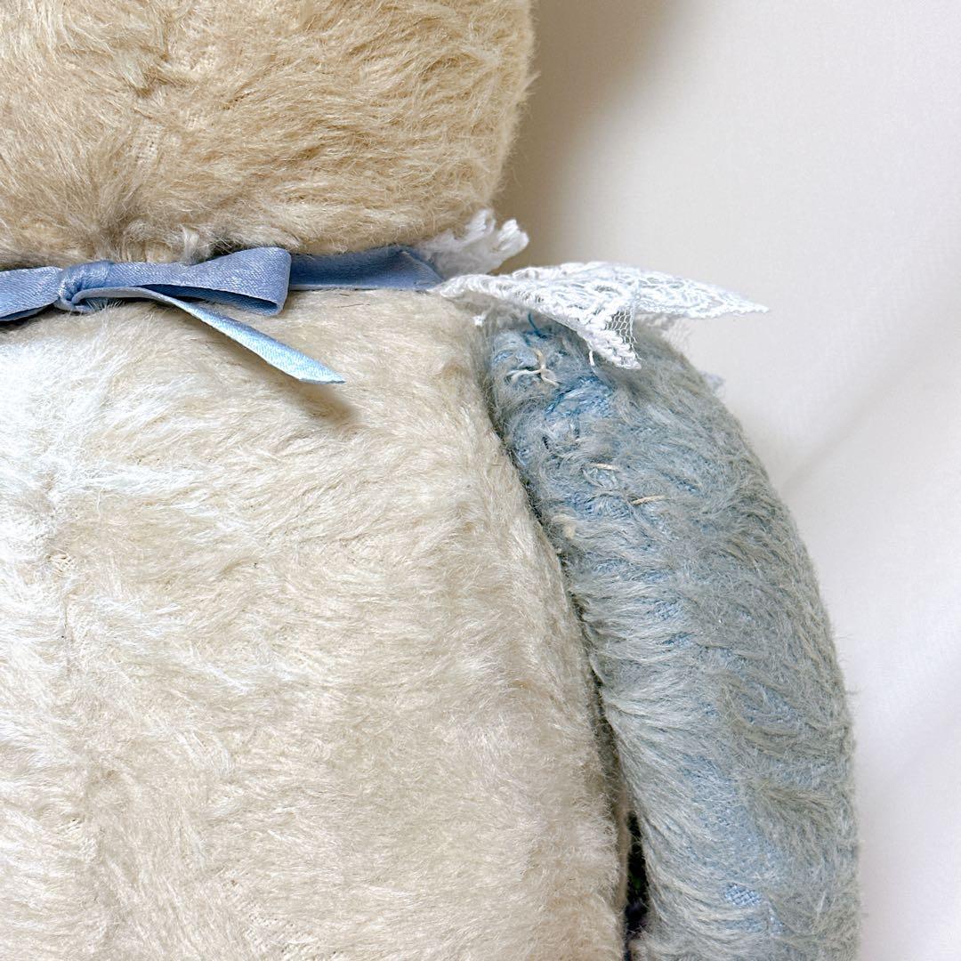 チャーリー 様　❤️ブルー×ホワイトのアンティークベア❤️テディベア