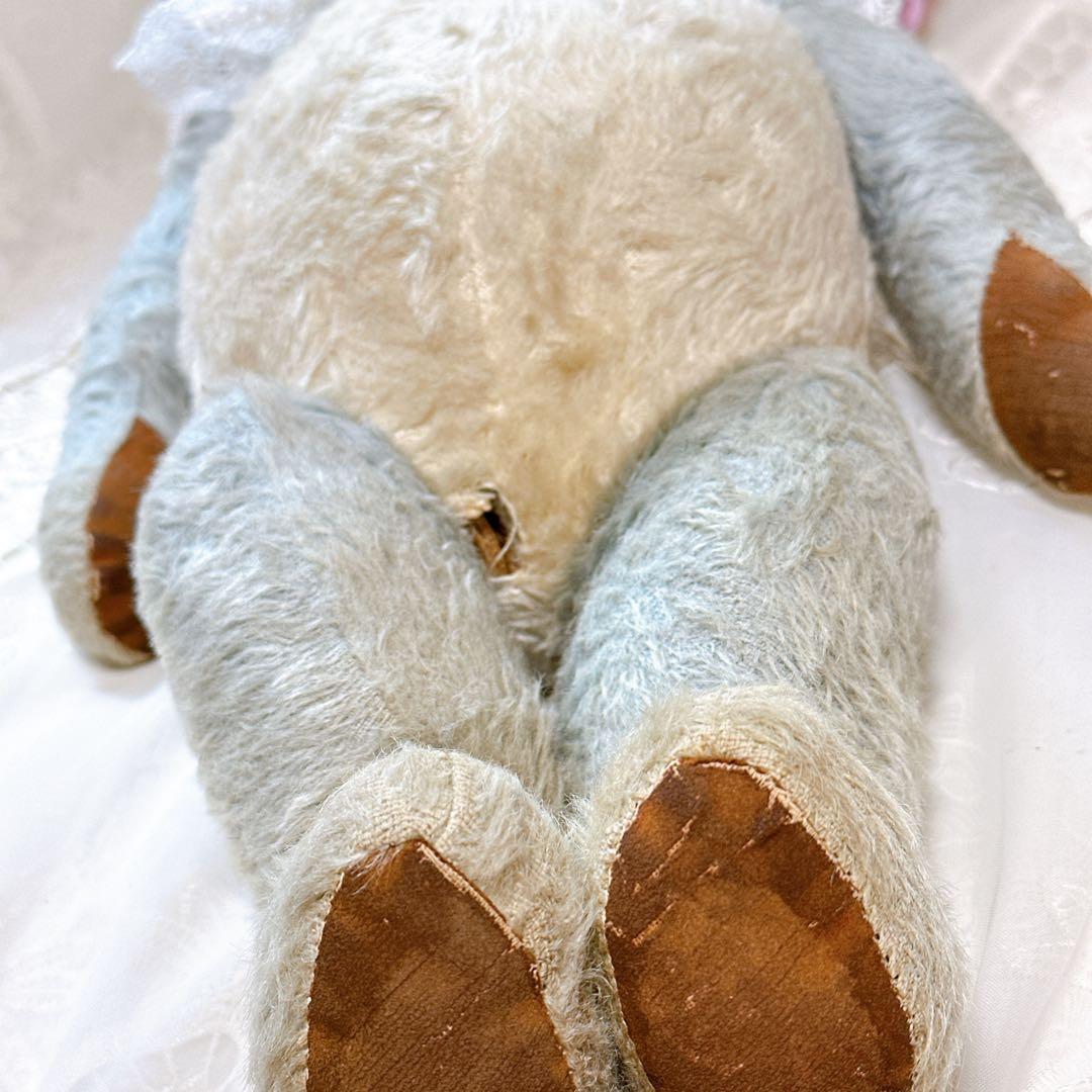 チャーリー 様　❤️ブルー×ホワイトのアンティークベア❤️テディベア