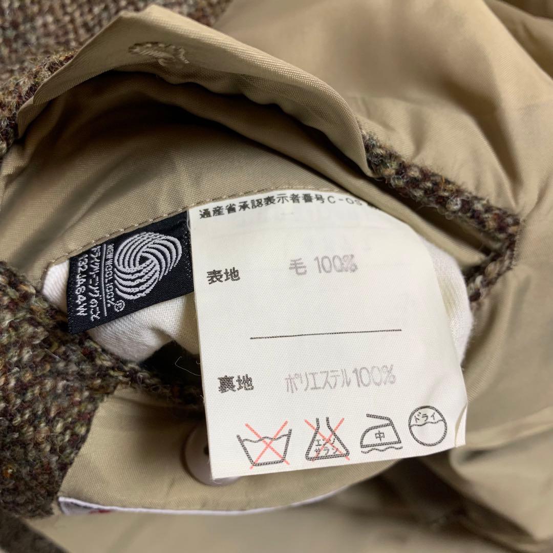 ハリスツイード テーラードジャケット ウール100% HarrisTweed