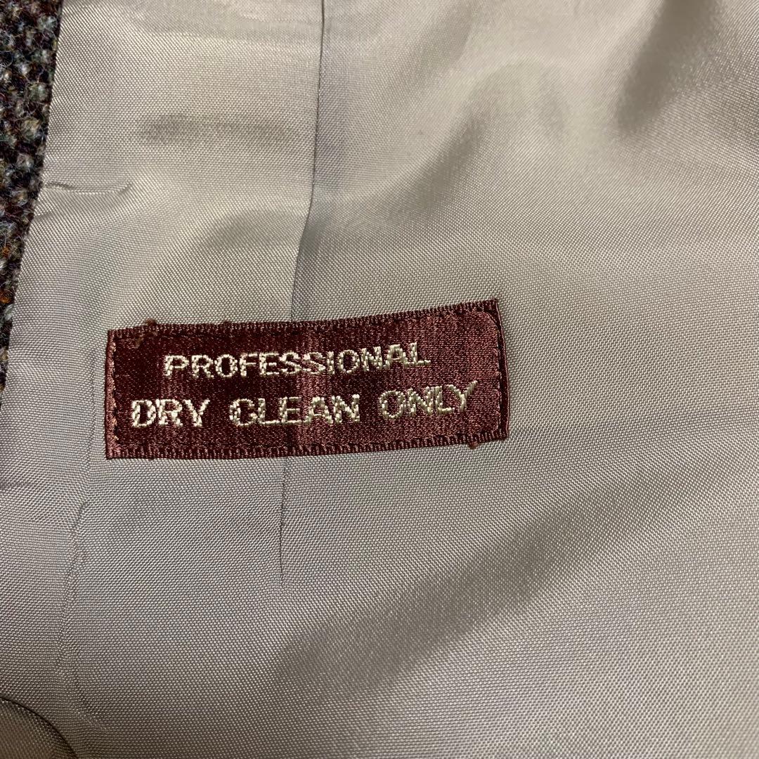 ハリスツイード テーラードジャケット ウール100% HarrisTweed