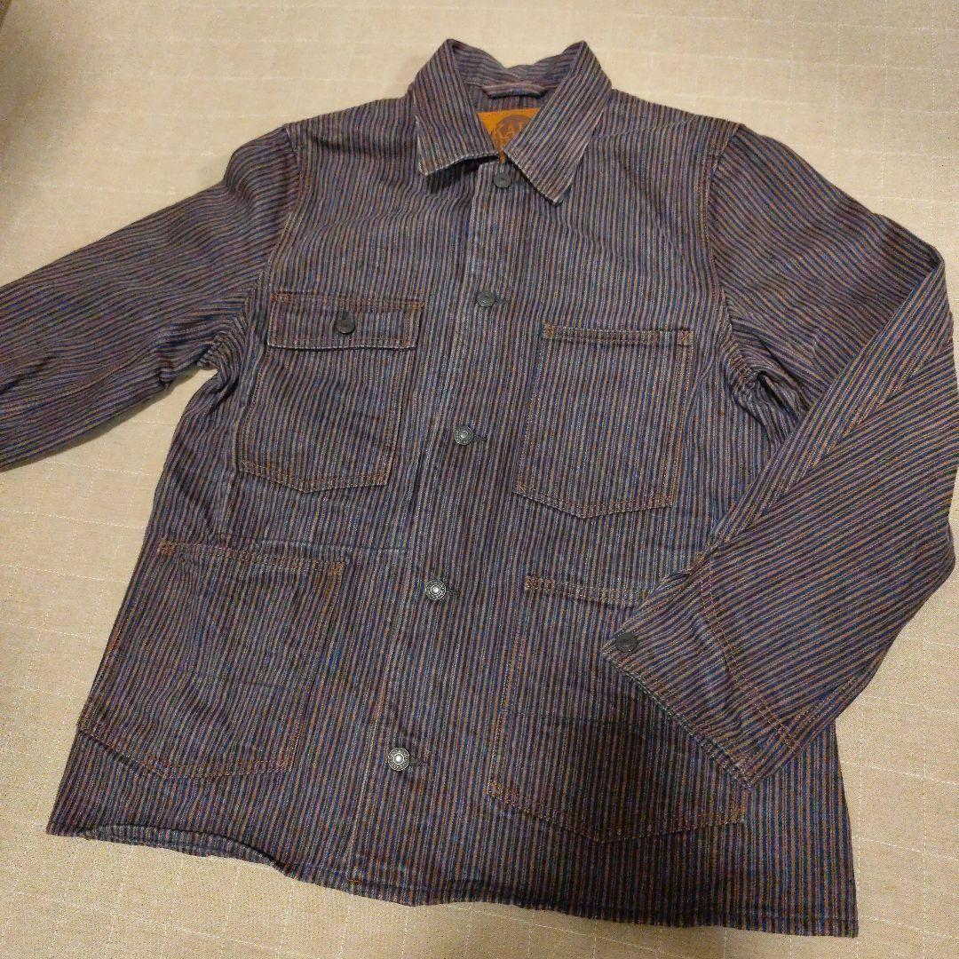 m*a様 STUDIO D’ARTISAN ストライプカバーオール サイズ40