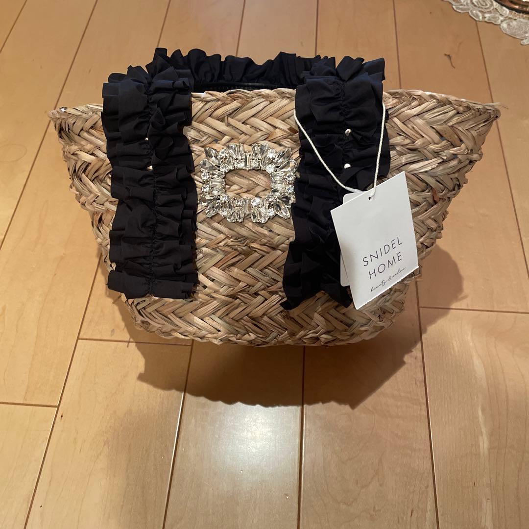 SNIDEL  ラッフルハンドルかごバッグ