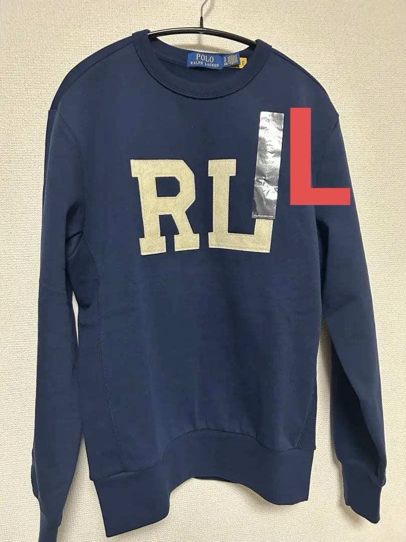 Polo Ralph Lauren RLロゴトレーナー ネイビー　Lサイズ