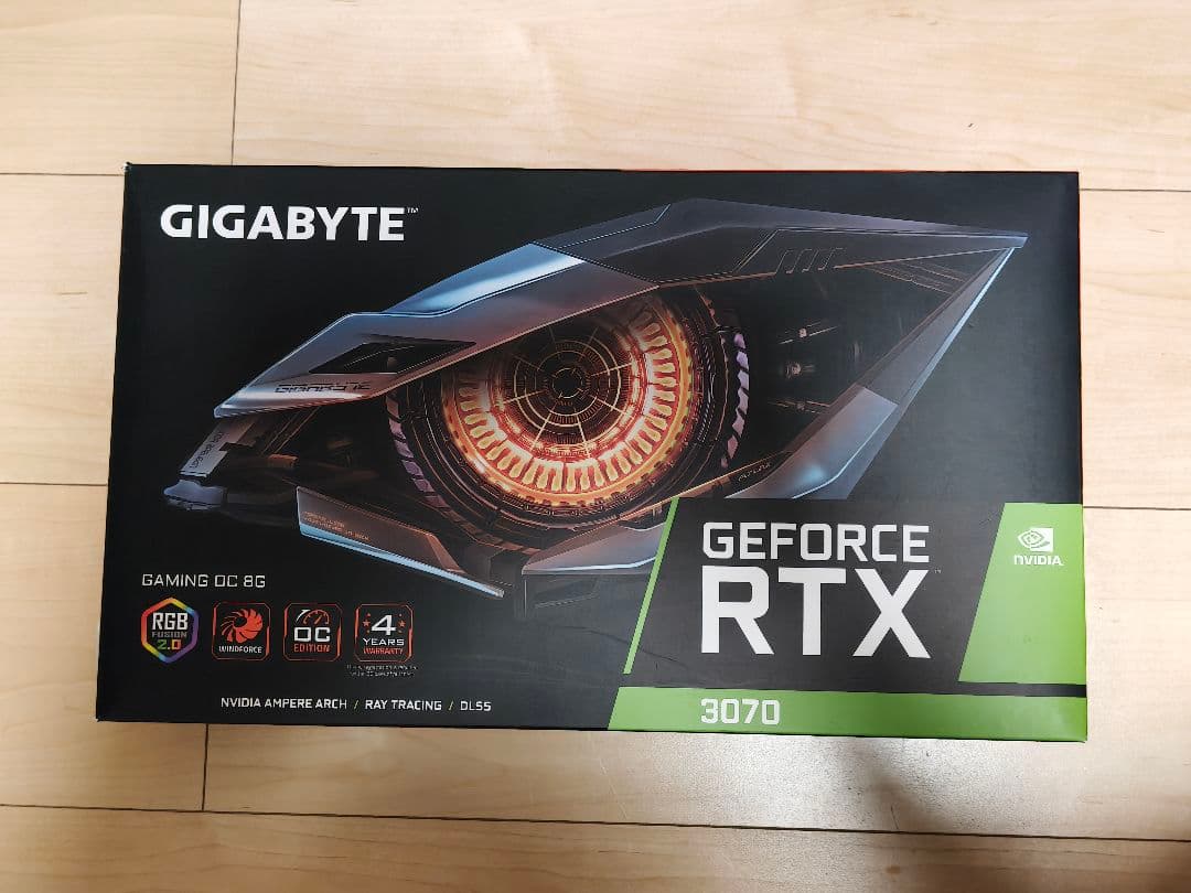 グラフィックボード・グラボ・ビデオカード Gigabyte GeForce RTX3070 Gaming OC 8G