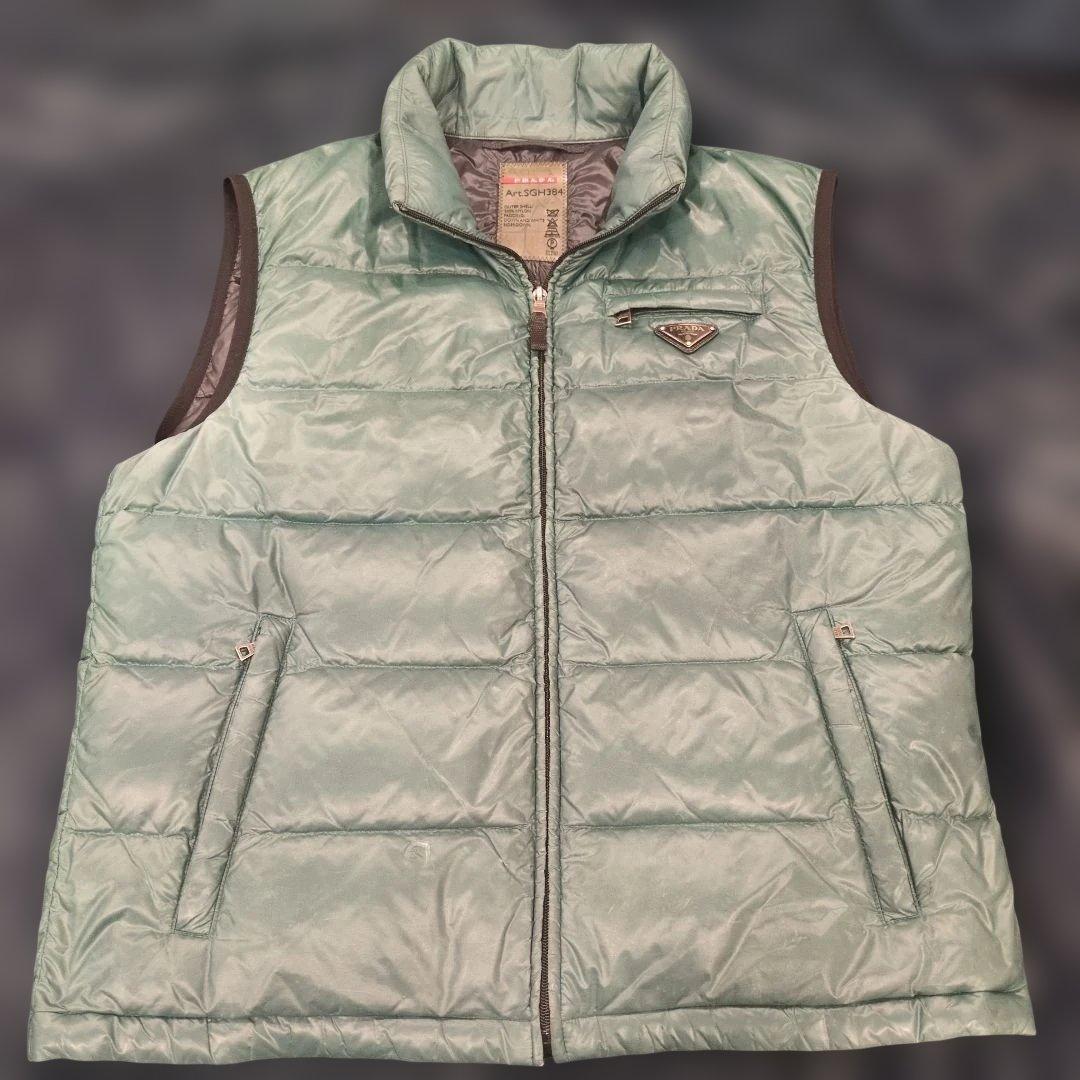 PRADA Art.SGH384 グリーン ダウンベスト