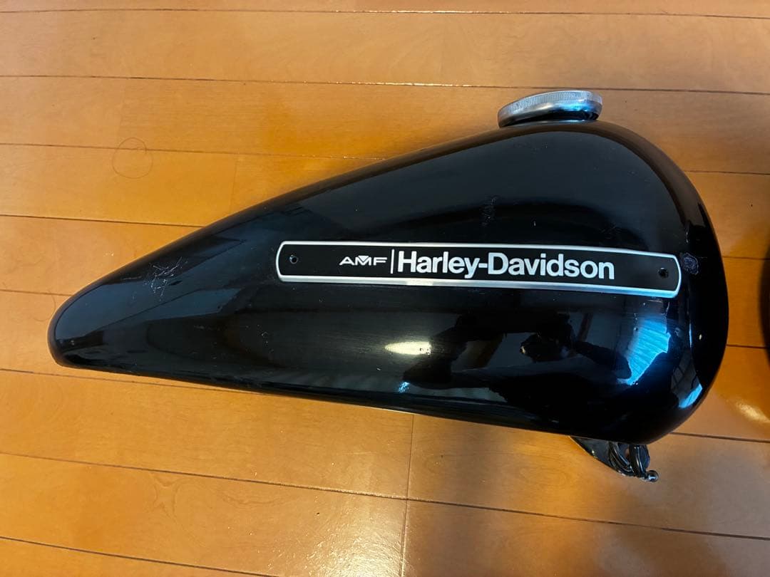 AMF Harley-Davidson 黒 セパレートタンク 2個左右　ショベル