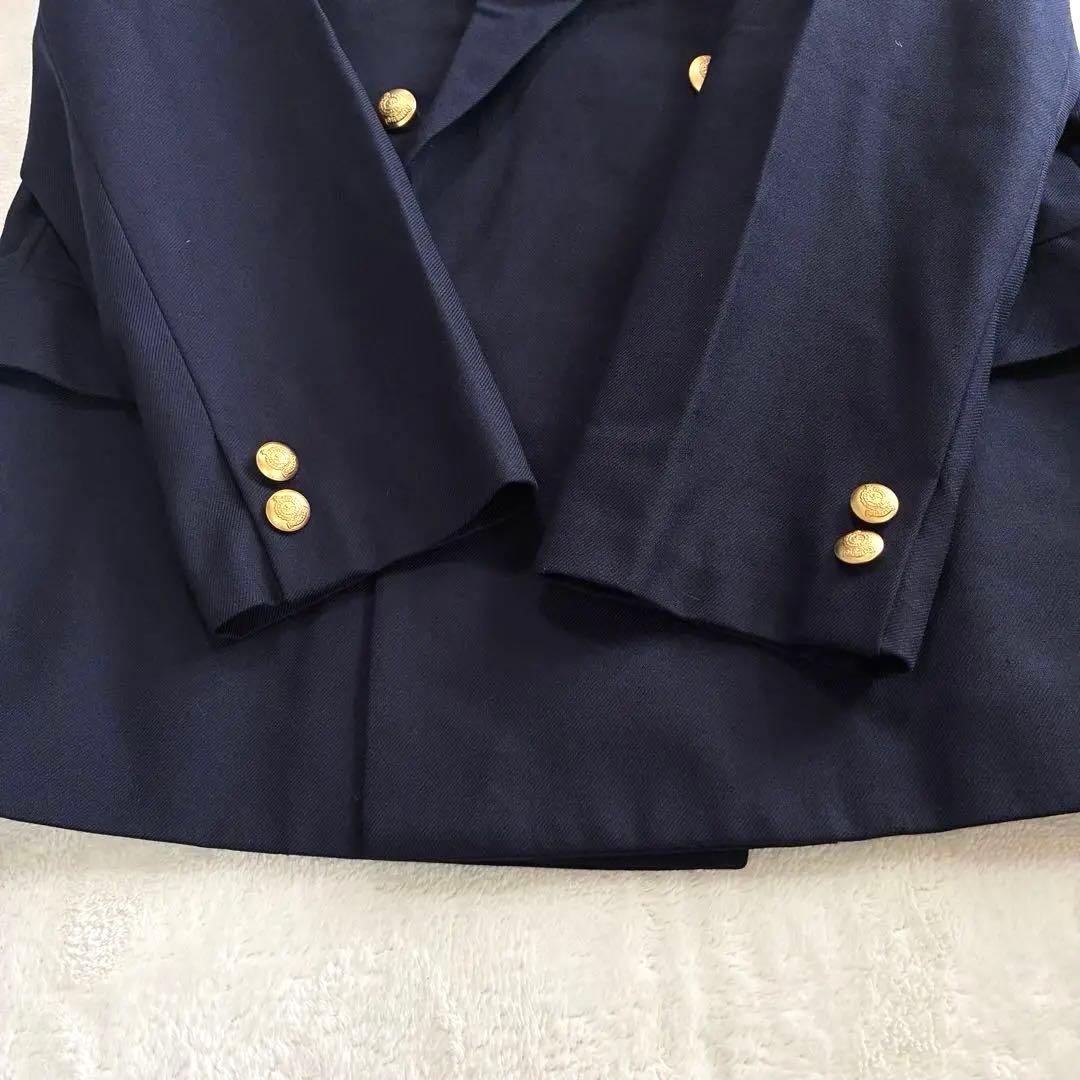 Burberrys 紺ブレ ダブル 160A 金ボタン テーラード ネイビー