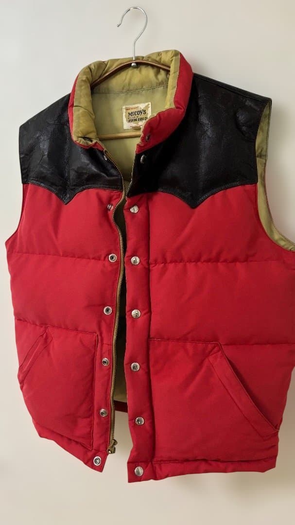 McCoy's ザリアルマッコイズ ヨークレザーベスト　サイズ40