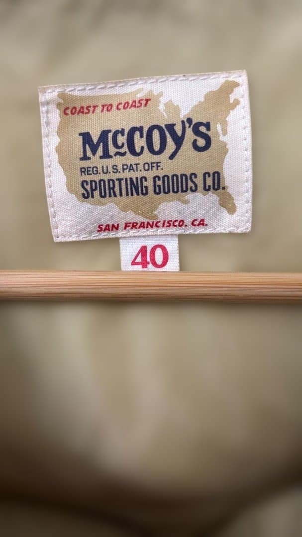 McCoy's ザリアルマッコイズ ヨークレザーベスト　サイズ40