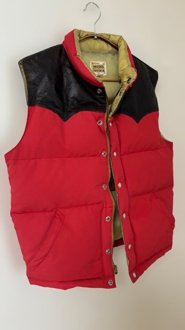 McCoy's ザリアルマッコイズ ヨークレザーベスト　サイズ40