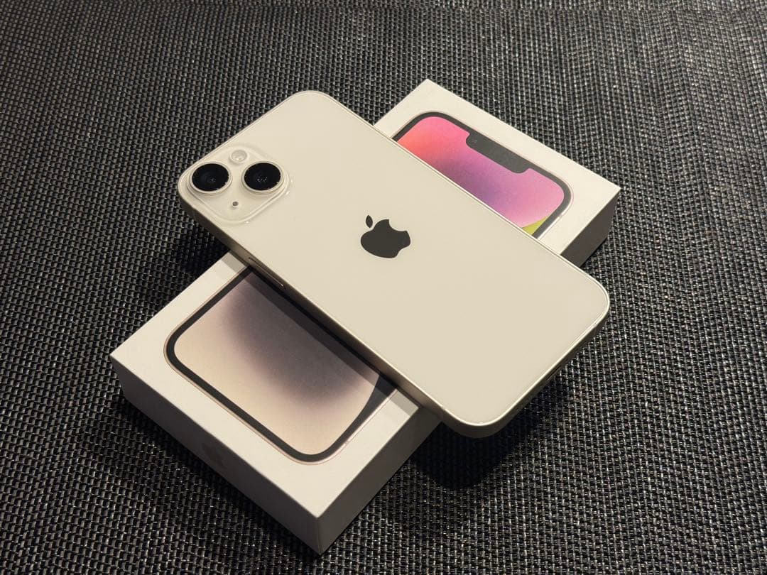 iPhone 14 128GB スターライト SIM フリー 100%バッテリー