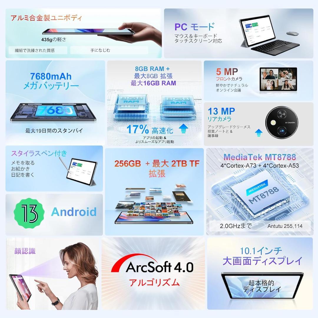 新品未開封 Black View Tab10 Wi-Fi 8GB/256GB