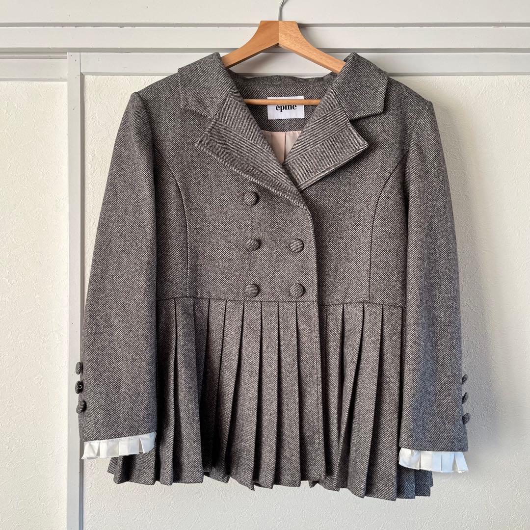 ［epine ］フリルプリーツジャケット