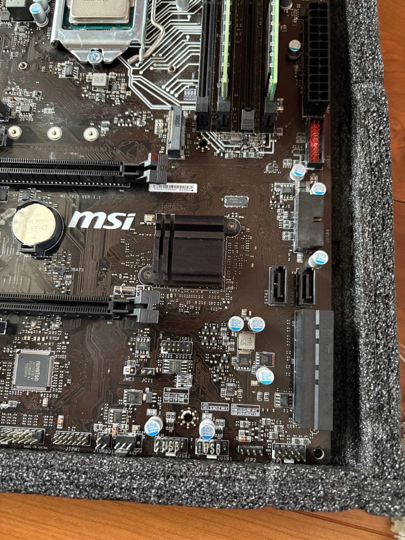 I7-6700k MSI Z170-S01 マザーボード DDR4メモリ16G