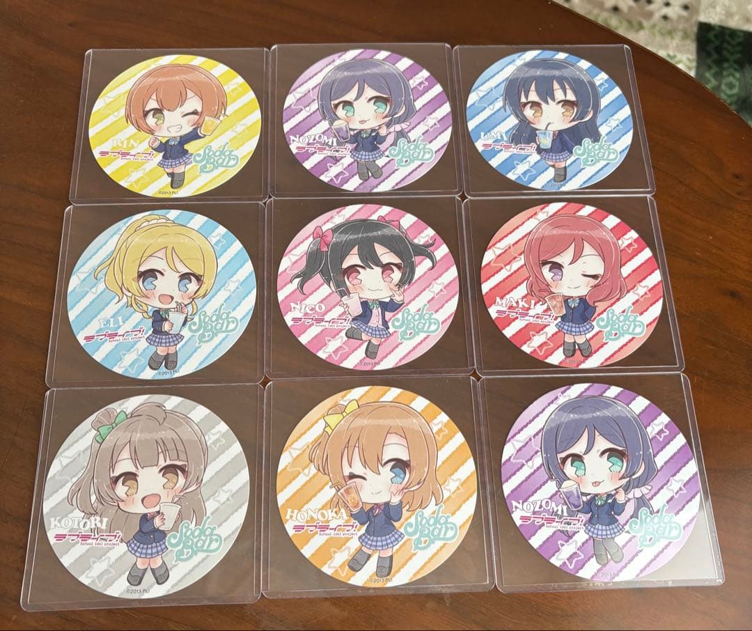 ゆ*様 ラブライブ! μ's コースター、ステッカーセット