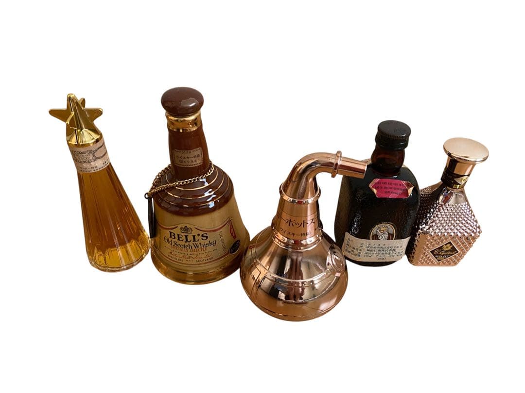 ベビーポットスティルなど古酒ブランデー5本セット
