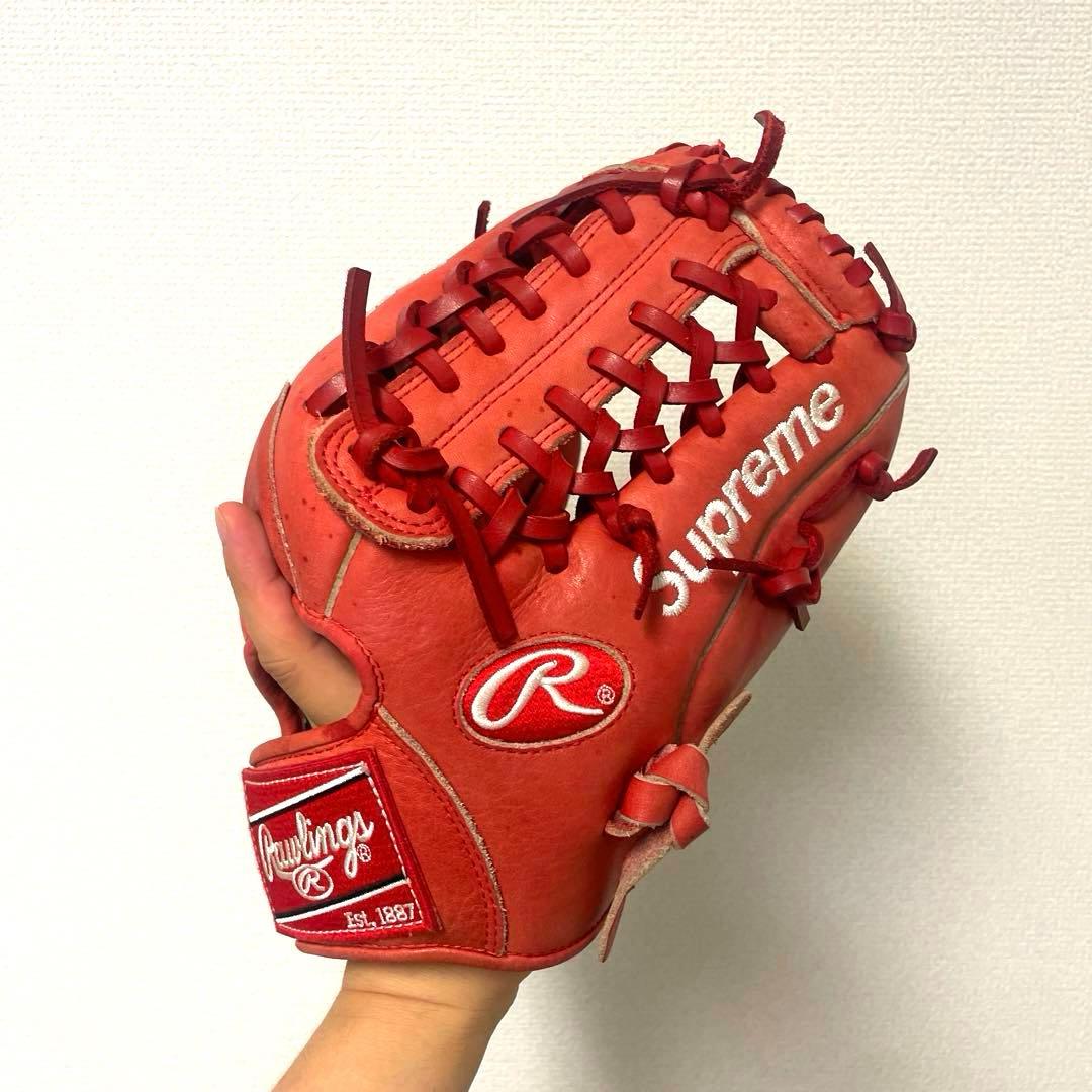 303 ローリングス Supreme コラボ 軟式 内野手用グローブ