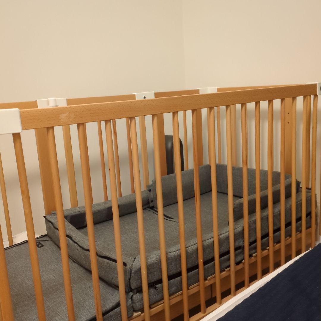 【ベビーベッド】ファルスカ クリエイティブコット ロング＋マットレス