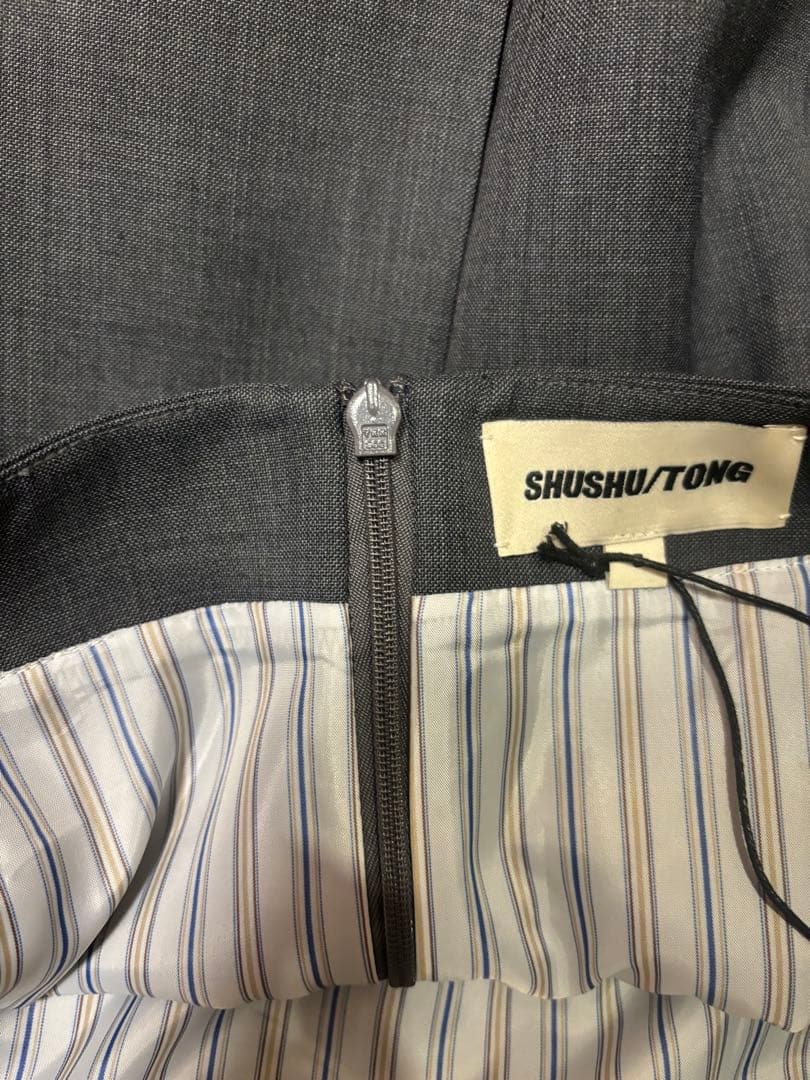 SHUSHUTONGグレー プリーツスカート サイズ8