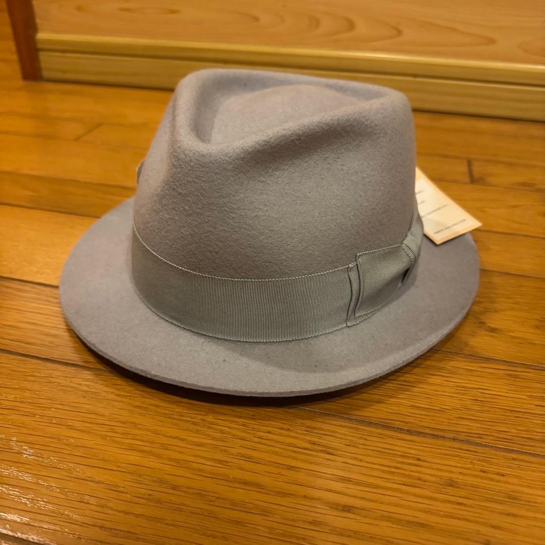 the h.w.dog&co ウールハット　グレー　38 美品