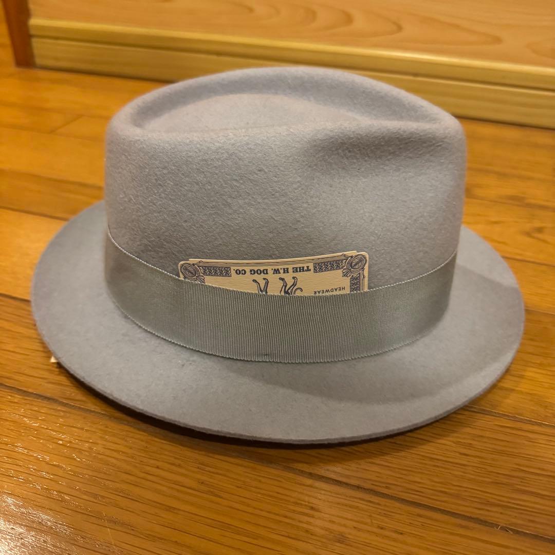 the h.w.dog&co ウールハット　グレー　38 美品