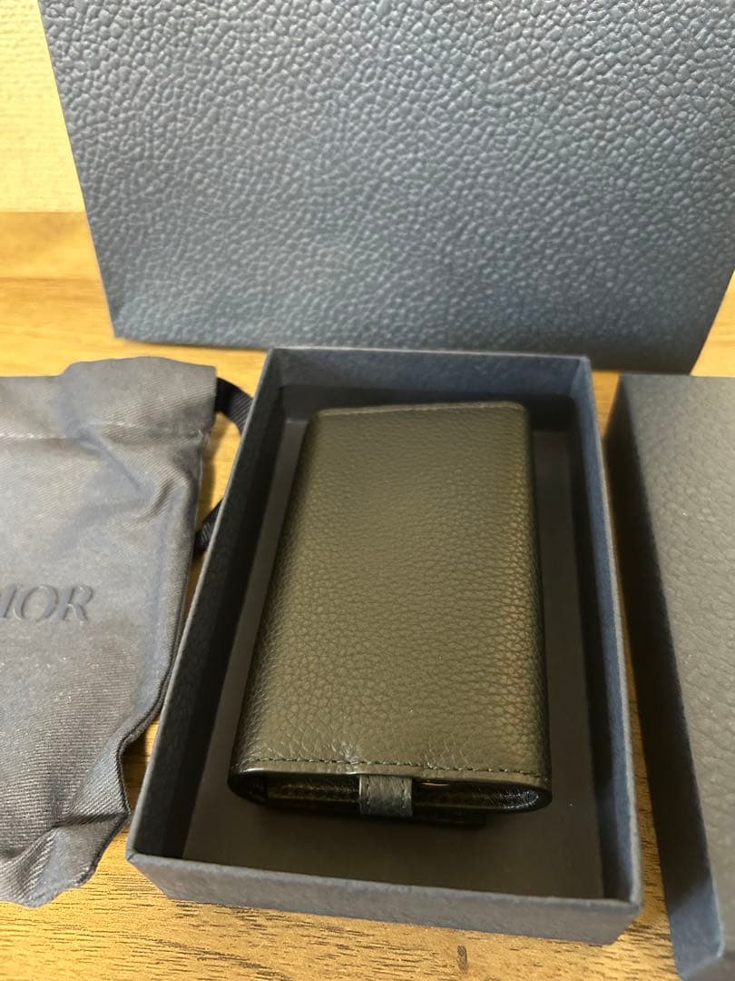 【新品未使用】Dior キーケース　CD Icon グレインドカーフスキン