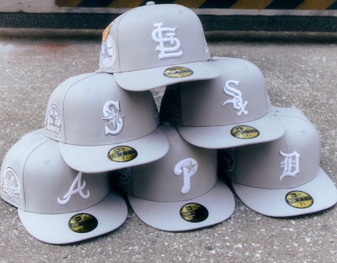 ニューエラ thecap限定 アトランタブレーブス キャップ グレー