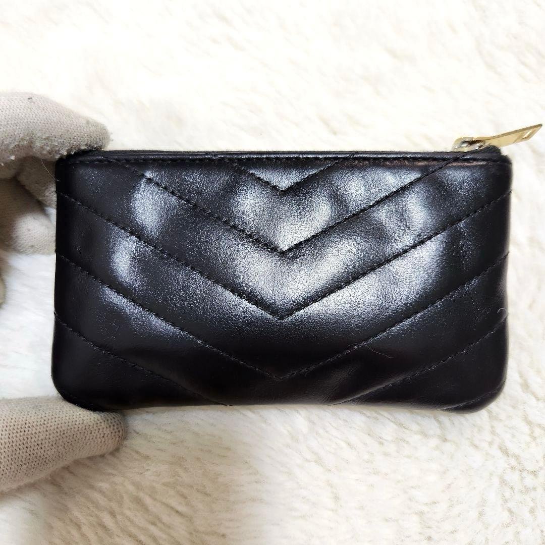 ✨美品✨サンローラン　ケース　小銭入れ　キーリング　カサンドラ　ブラック