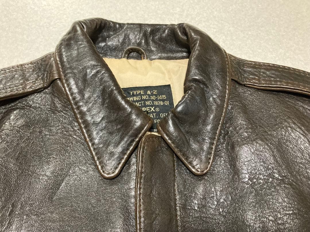 AVIREX A-2 ピンナップガール レザー フライトジャケット S