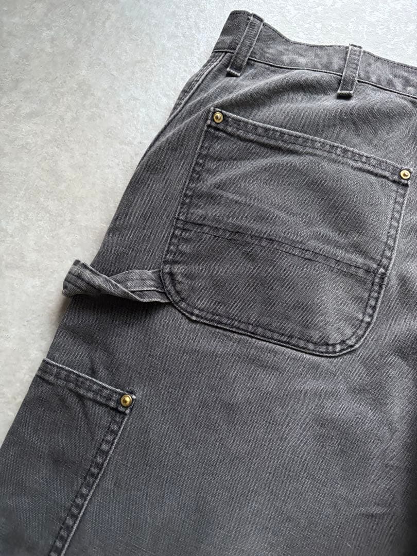 ヒ*ロ様 90s carhartt カーハート ダブルニー　ブラックW36×30