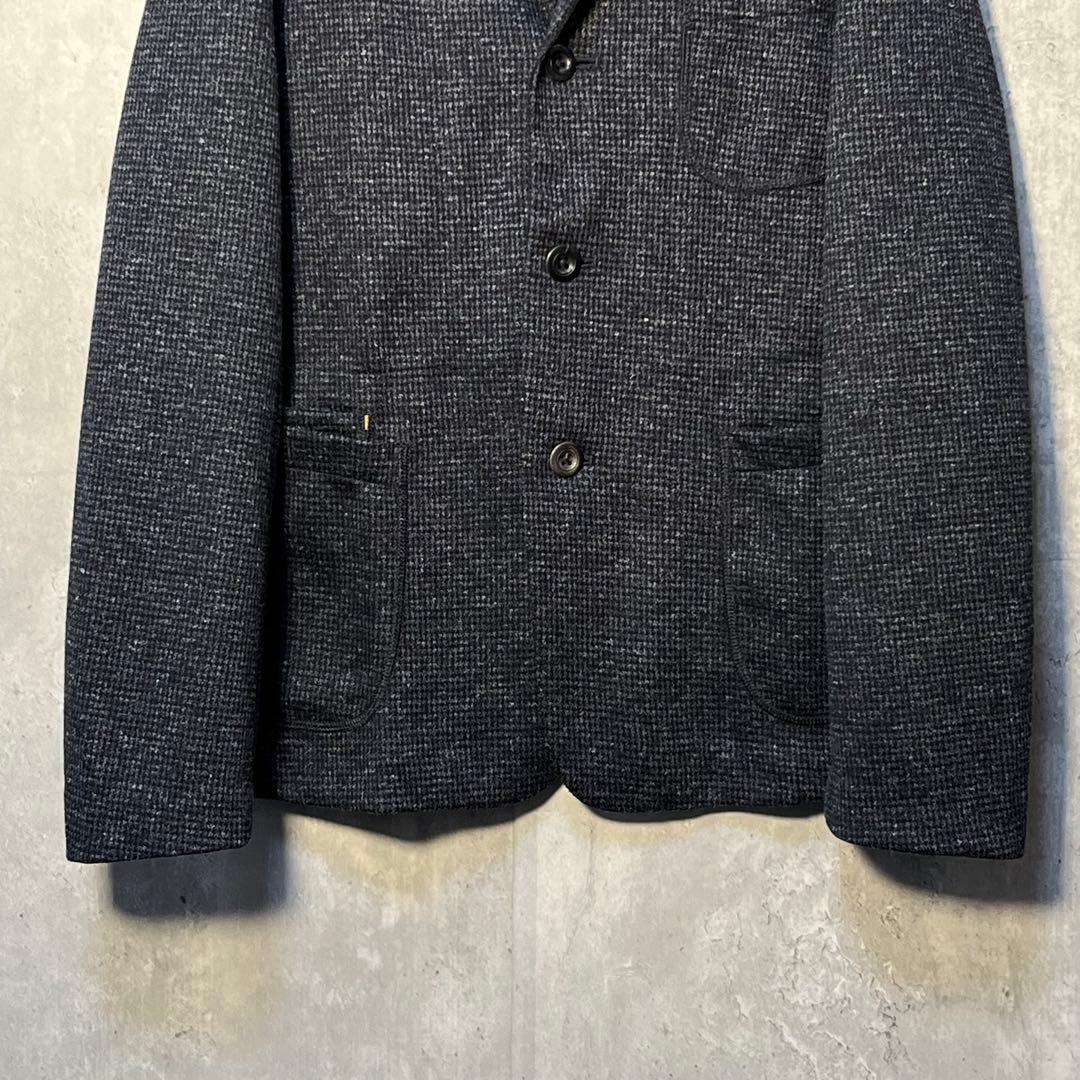 タグ付未使用品☆45R インディゴ染 ウールリネンジャージ ジャケット サイズ3