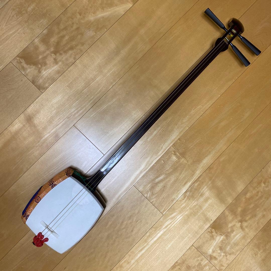 学校用三味線⭐︎教材用簡易型⭐︎破れなし⭐︎スズキ⭐︎撥なし⭐︎ケースなし⭐︎収納袋あり