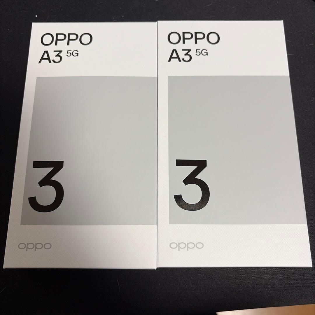 oppo a3 5g 2台　パープル　ワイモバイル