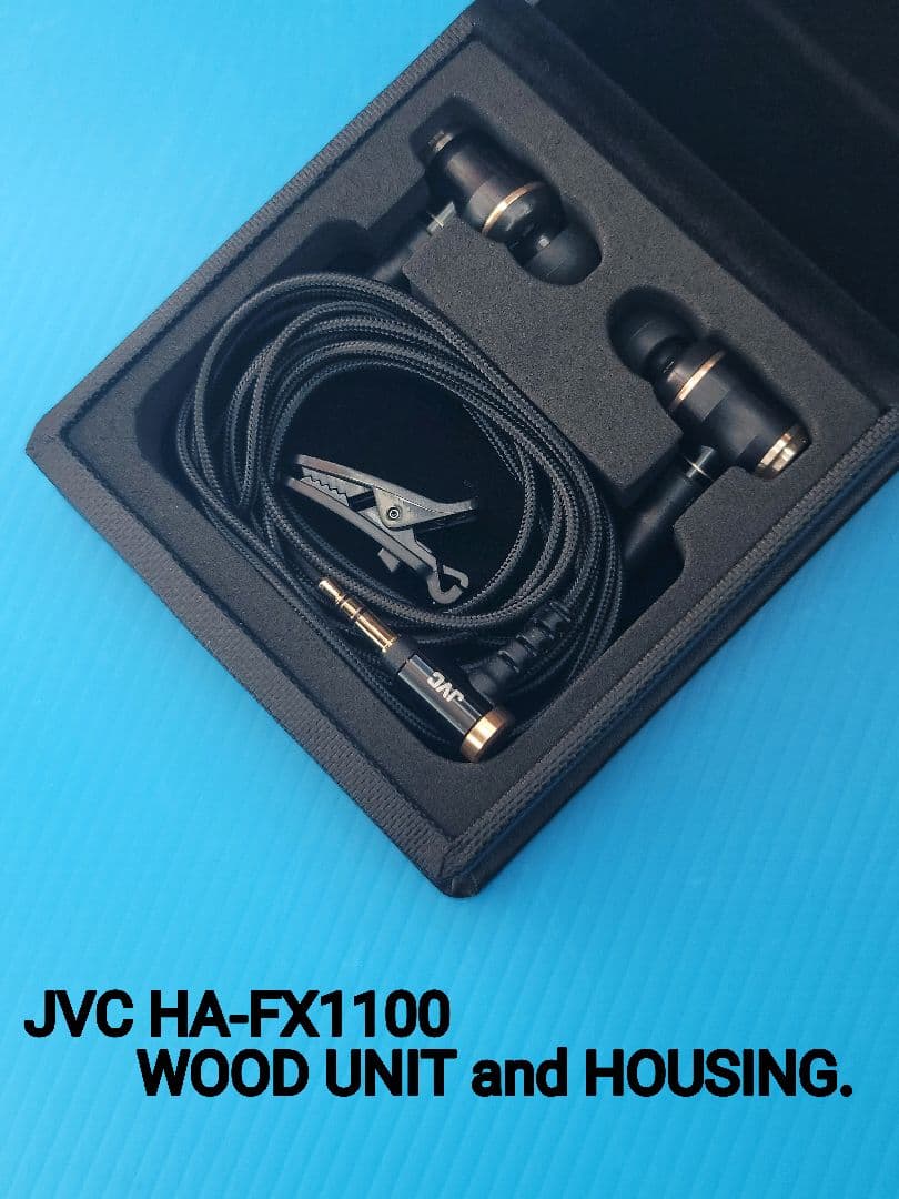 イヤホン JVC HA-FX1100 WOOD UNIT and HOUSING.
