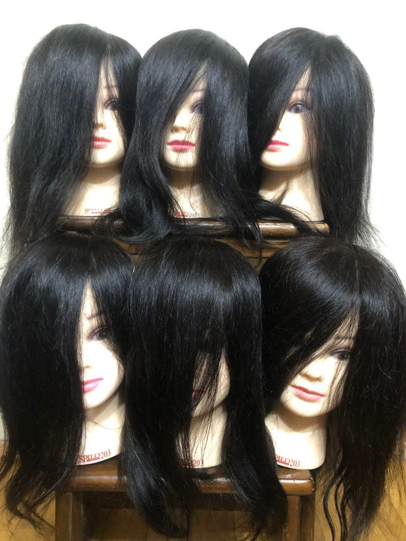 練習用カットウィッグ6個セット