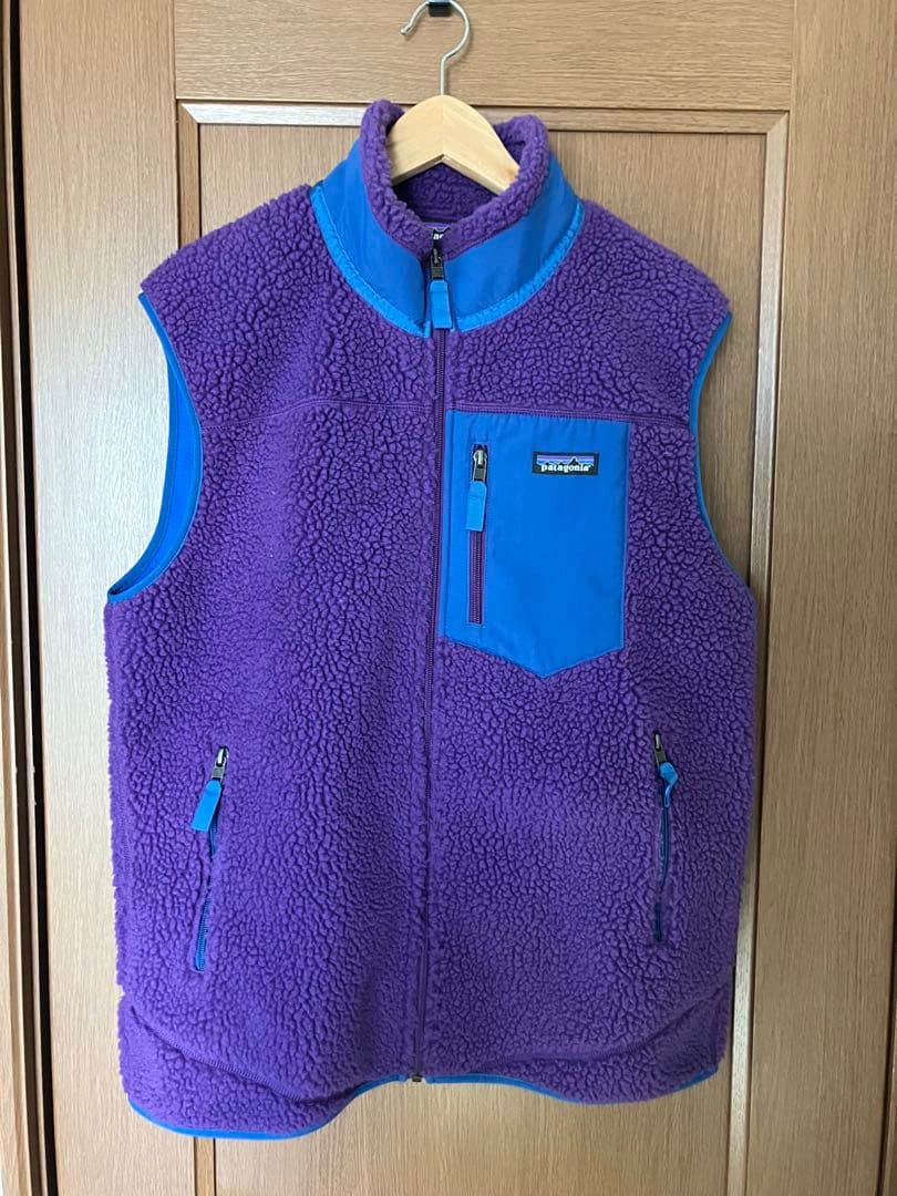 patagonia 紫色 ベスト Lサイズ　レトロX