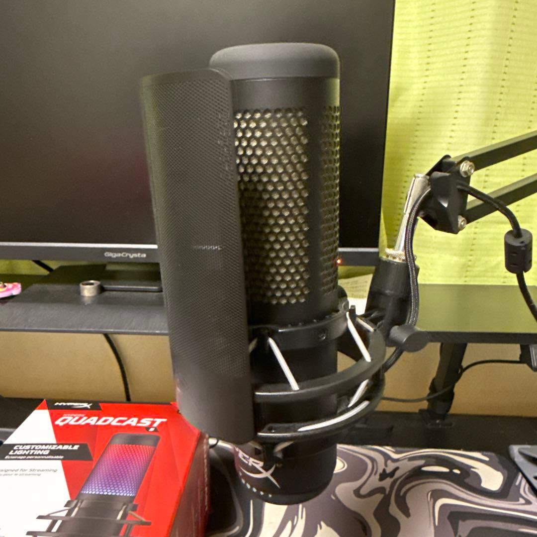 HyperX QuadCast S マイク　純正ポップガードおまけ付き