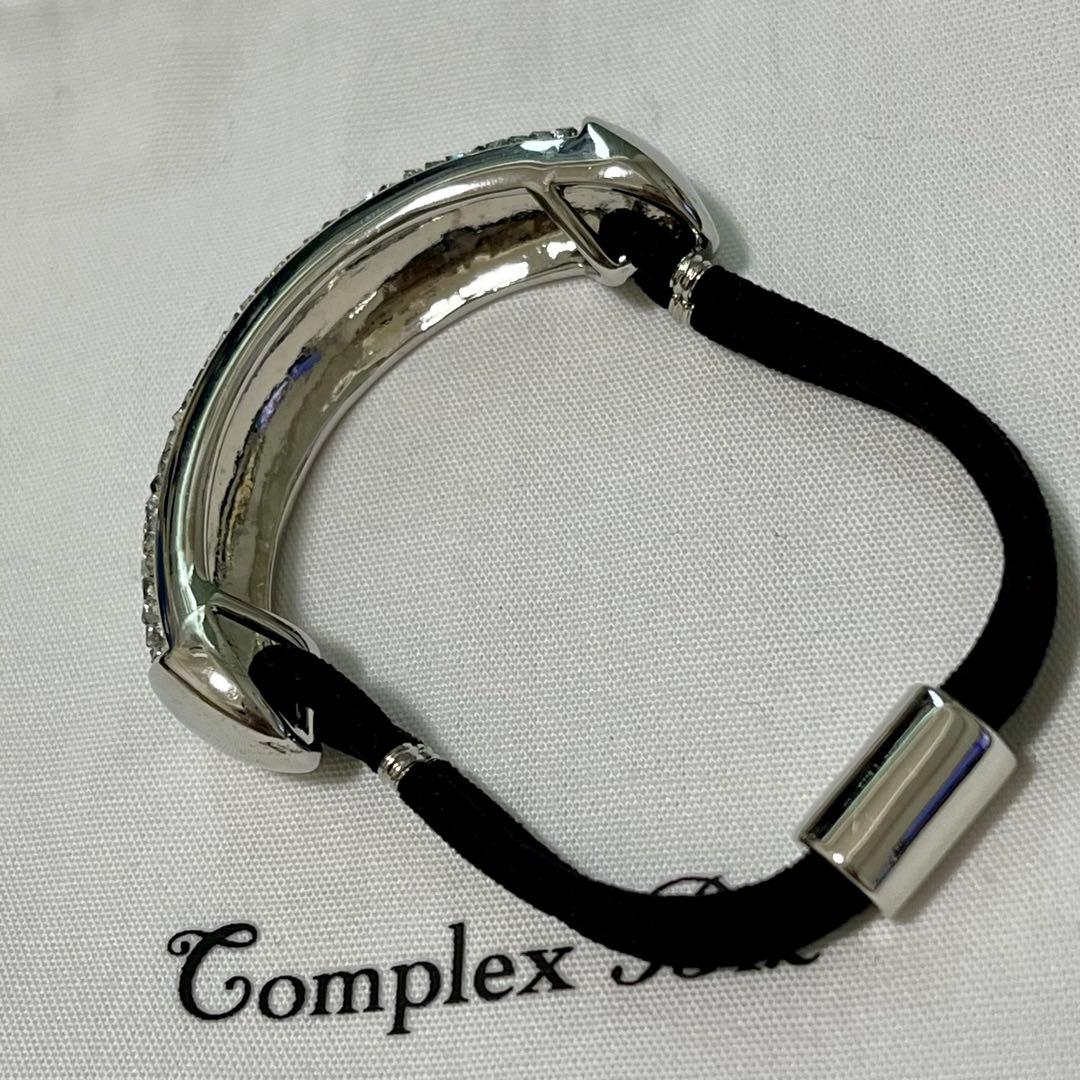 コンプレックスビズ　クラッシーポニー　シルバー×クリア