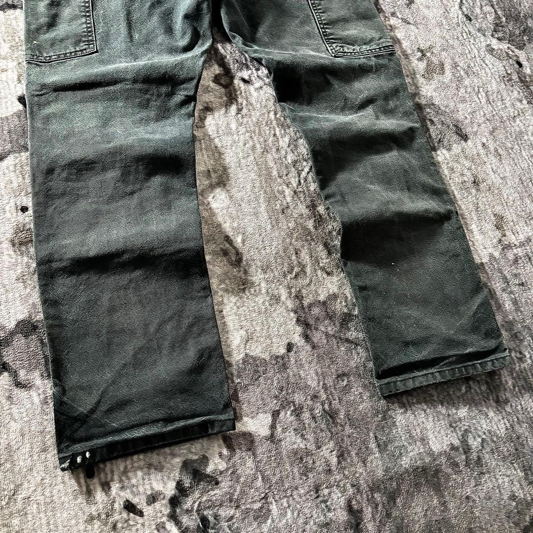 コメ欄セール！一点物 良フェード ダブルニー B134 ダック地 雰囲気系