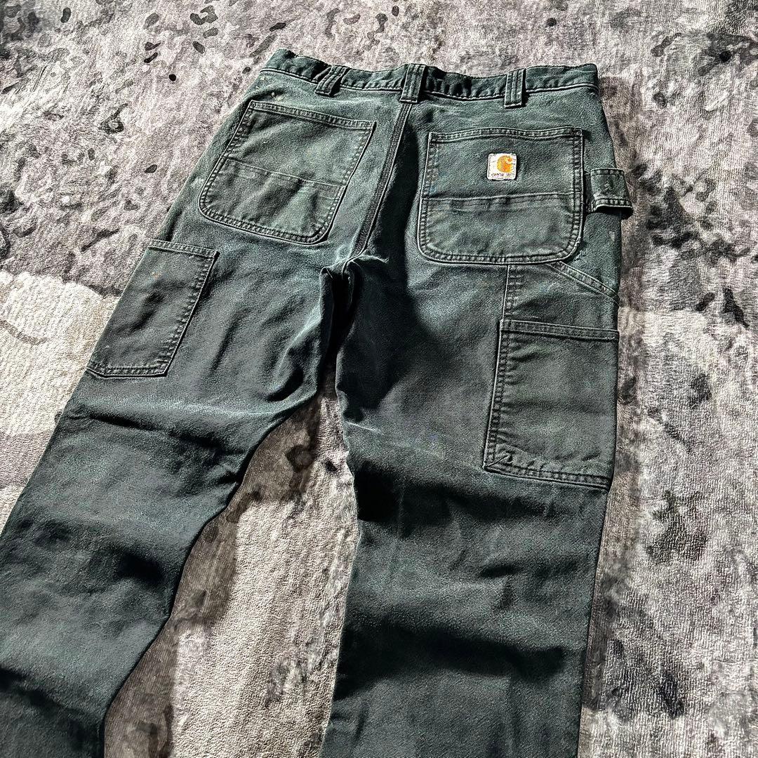 コメ欄セール！一点物 良フェード ダブルニー B134 ダック地 雰囲気系