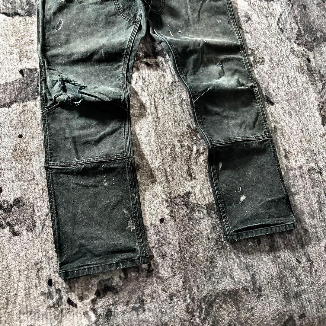 コメ欄セール！一点物 良フェード ダブルニー B134 ダック地 雰囲気系