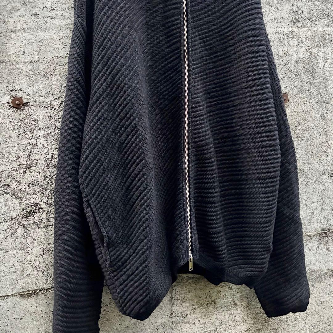 YOKE ヨークbias border ドライバーズ ニット カーディガン 黒