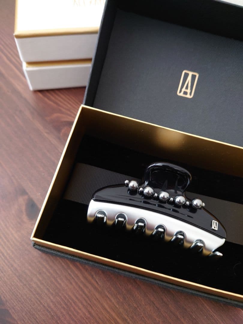 新品 アレクサンドルドゥパリ パール ヴァンドームクリップ グレー