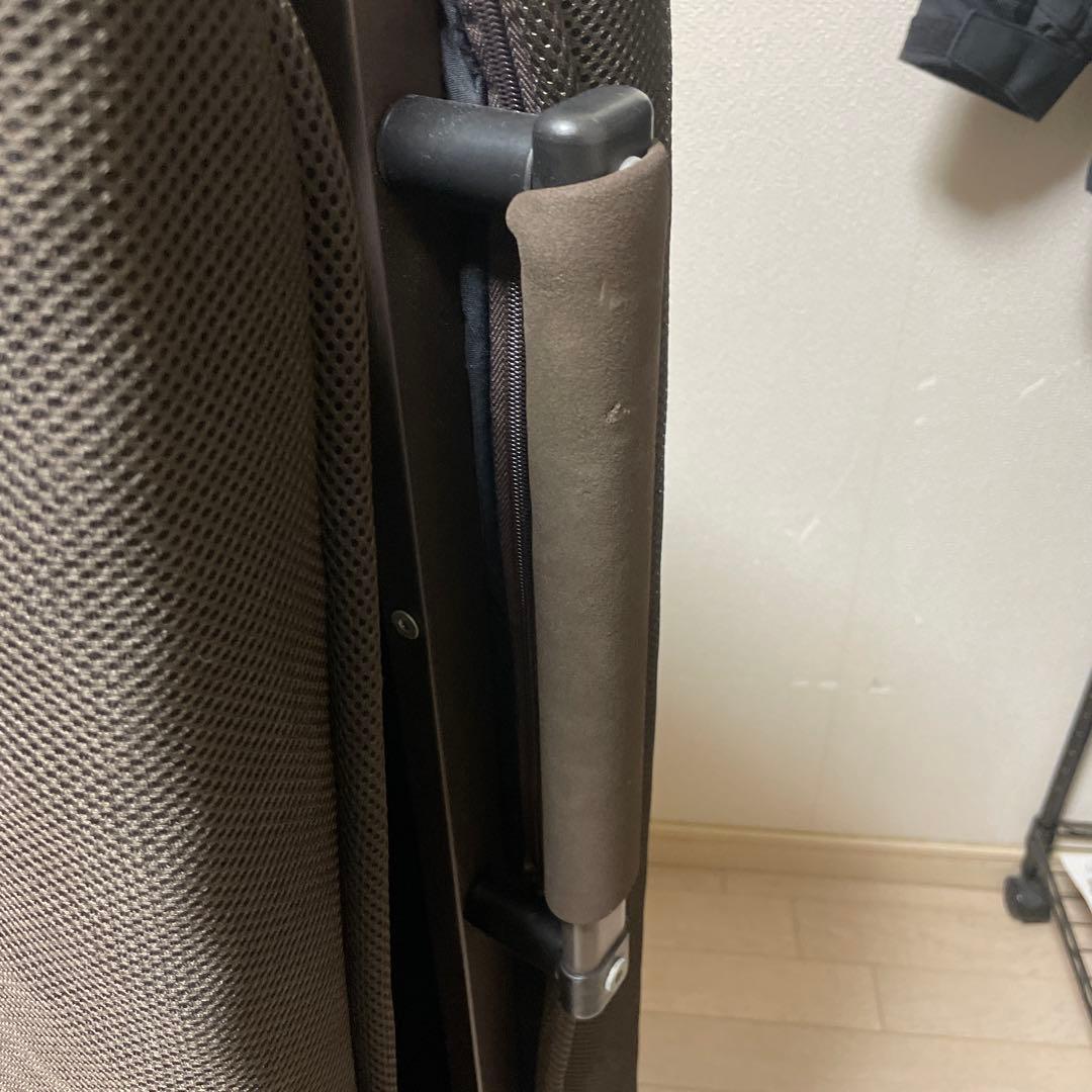 折りたたみベッド ダークブラウン メッシュ