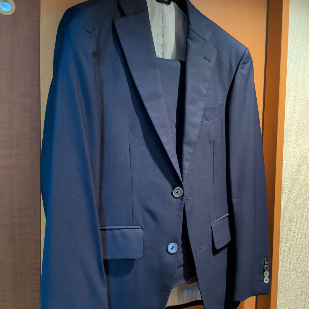 VITALE BARBERIS CANONICO ネイビーシングルスーツ美品